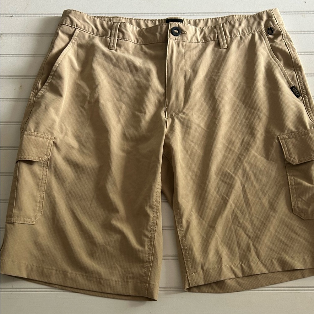 FAR WEST mens size 36 beige lightweight cargo shorts